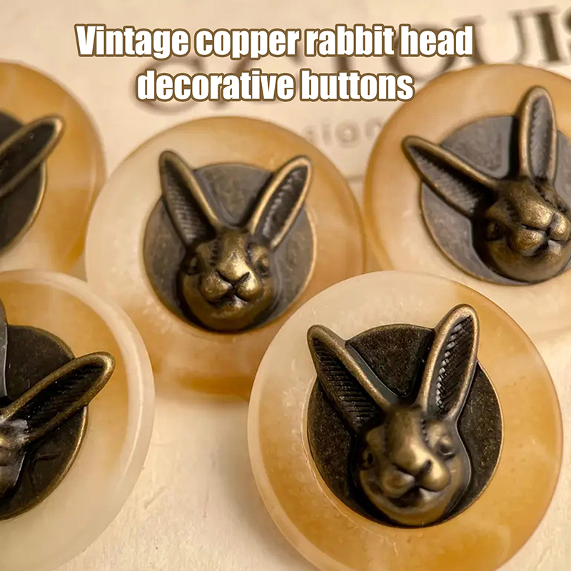 Vintage Sewing Textile - Boutons décoratifs vintage en cuivre en