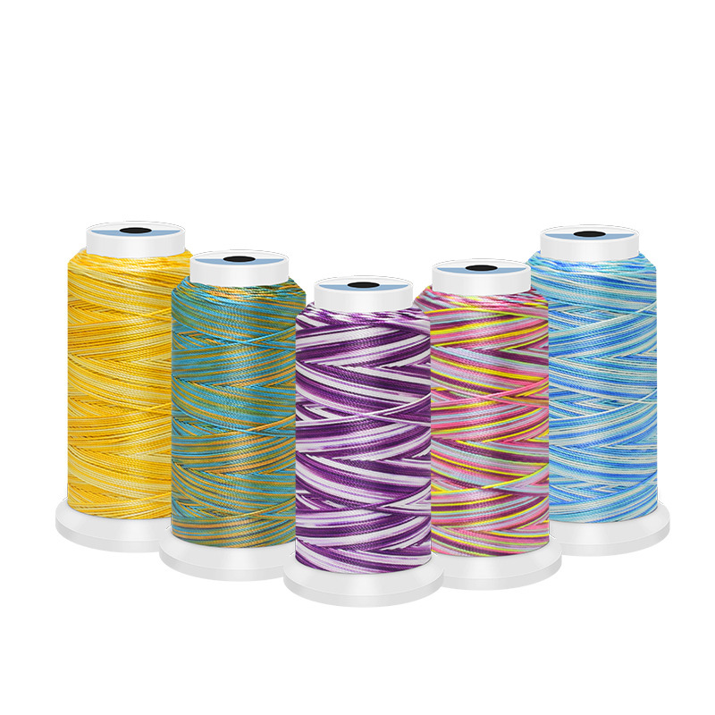 Sewing Thread In Textile - Fils de Textile en Polyester arc-en-ciel,